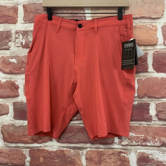 Trunks Other - Trunks Shorts Men's Size 30 Coral Red Quick Dry Beach Pool Swim Resort Casual